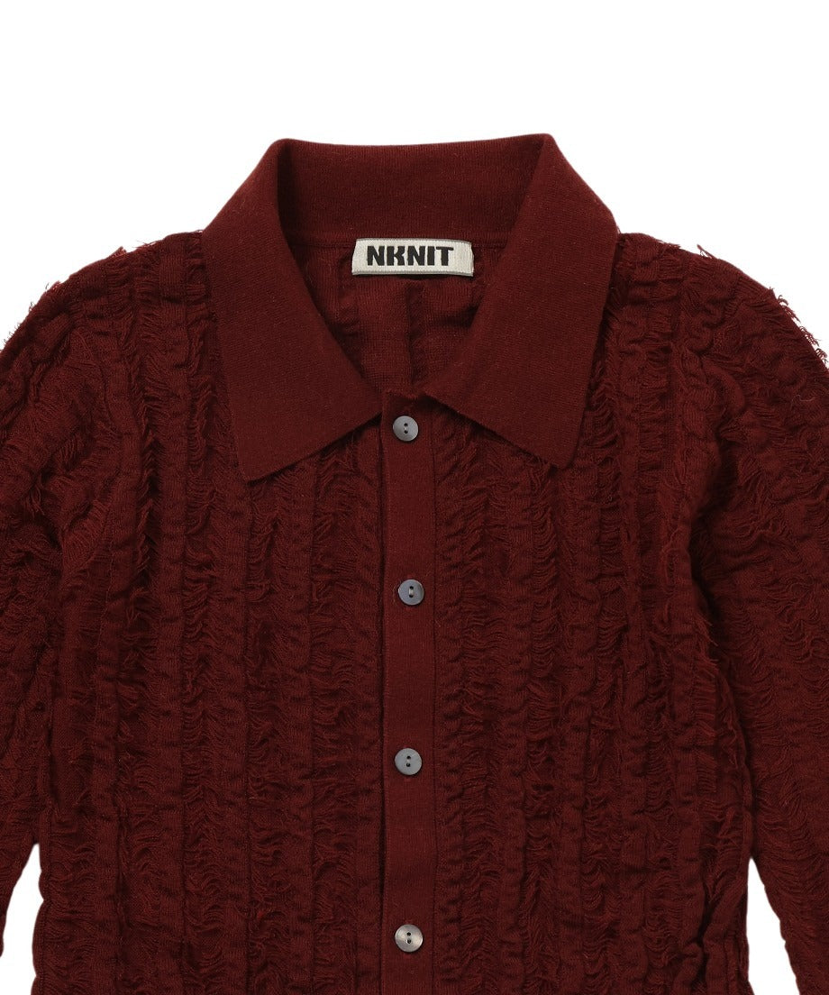 fringe long KNIT shirt_11