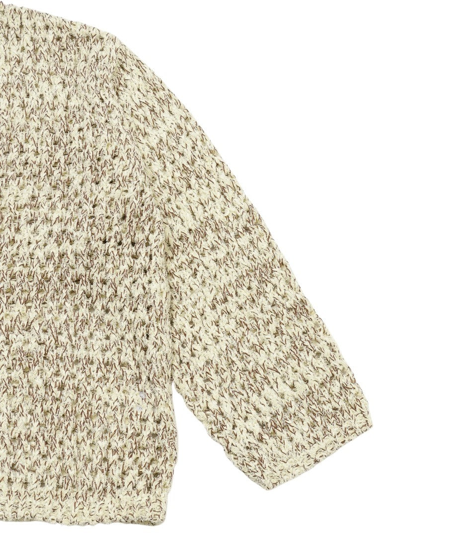 mix color lace up KNIT_10