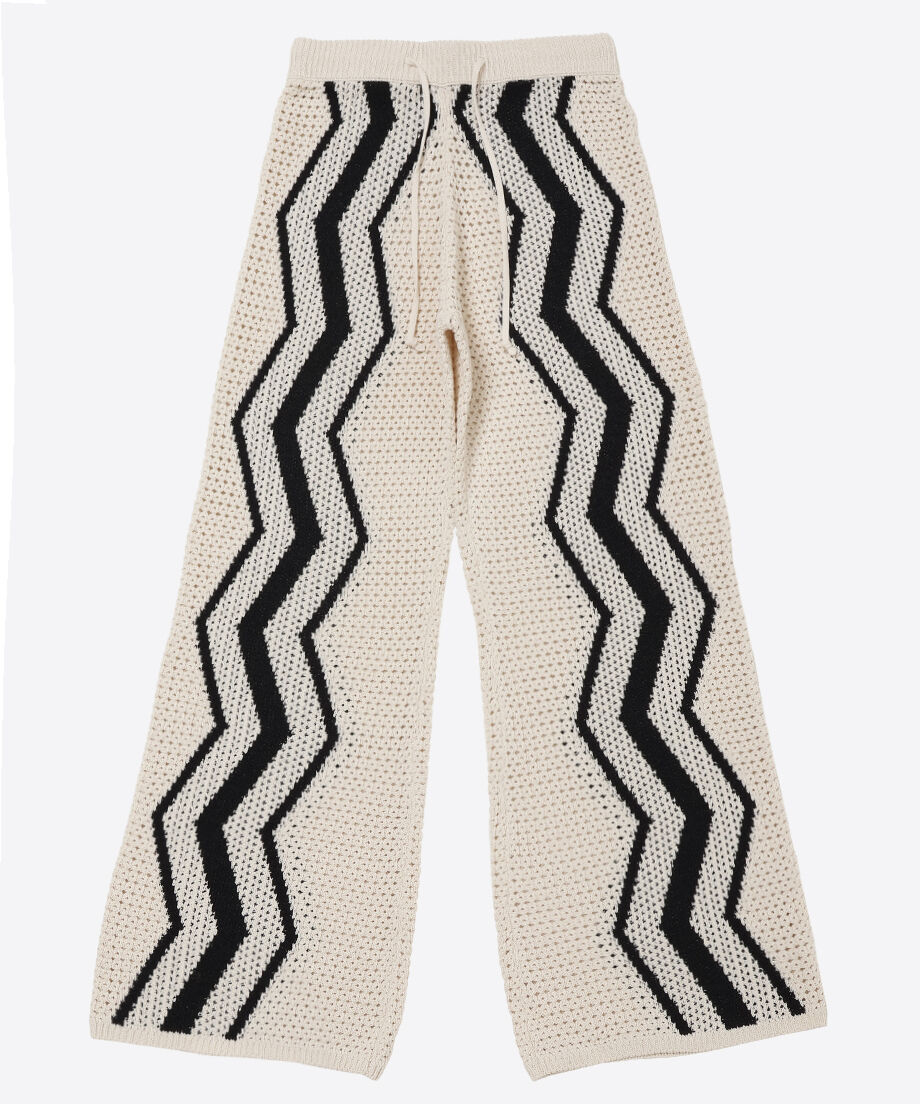 zigzag paper knit pants_2