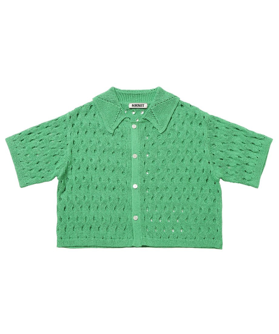 wave pattern KNIT shirt_8