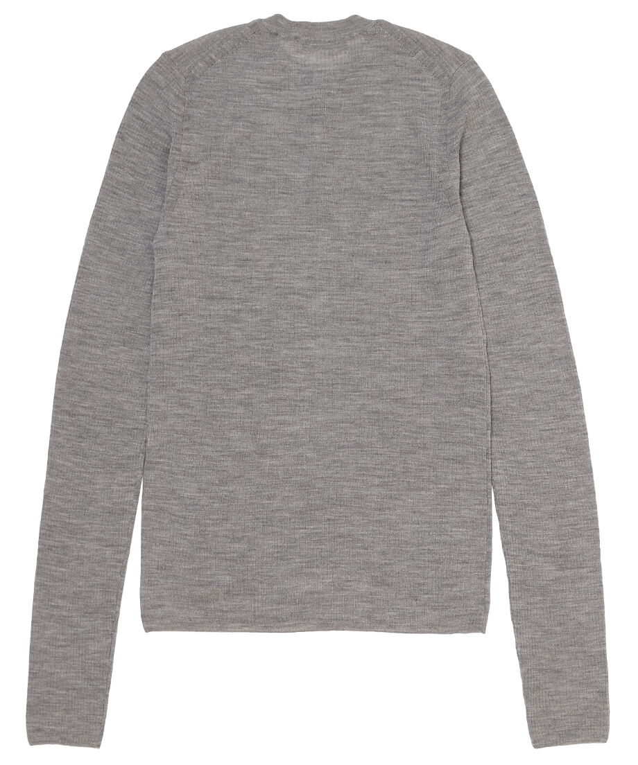 sheer wool henley neck KNIT_12