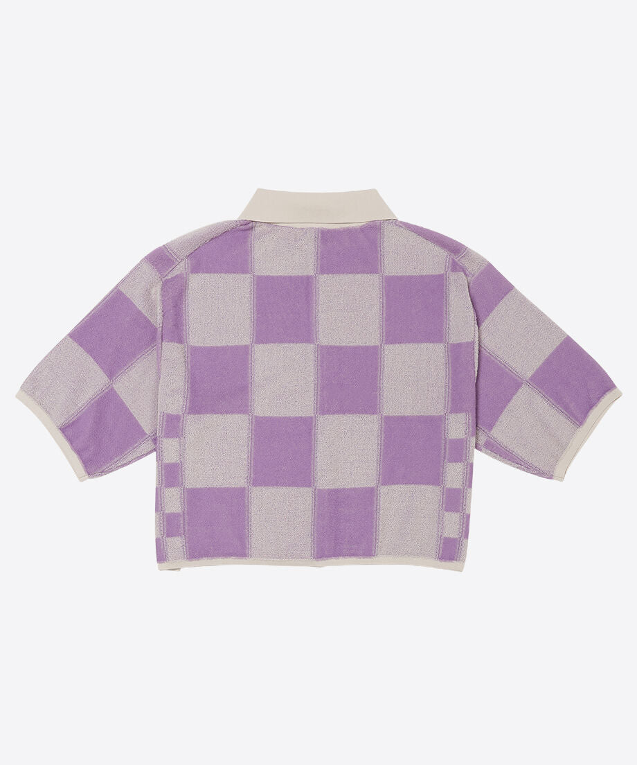 short check pattern knit shirt_11