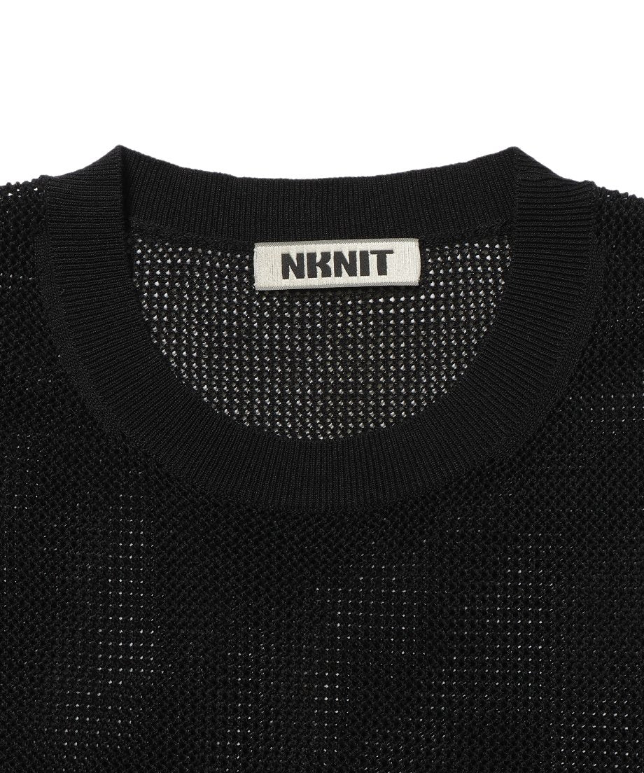 hand pattern mesh KNIT T-shirt_10