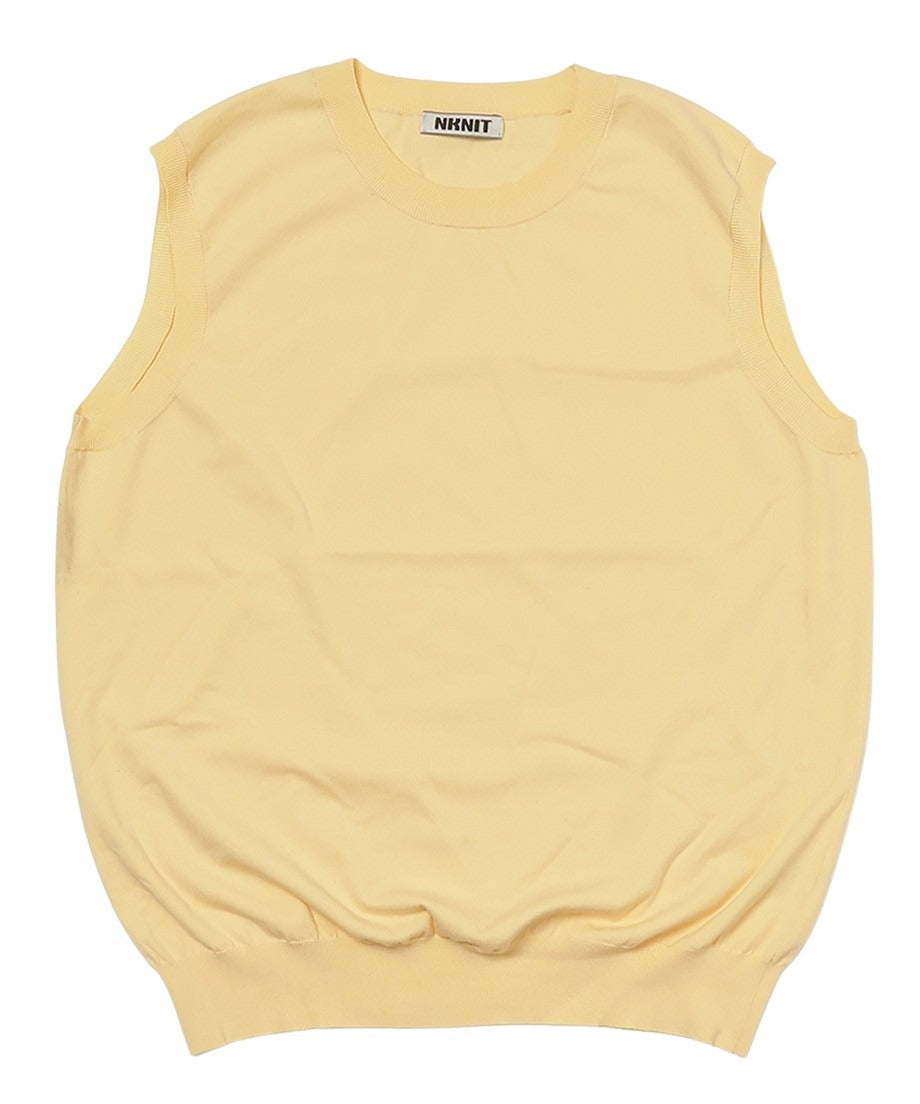 silk mix sleeveless KNIT_6