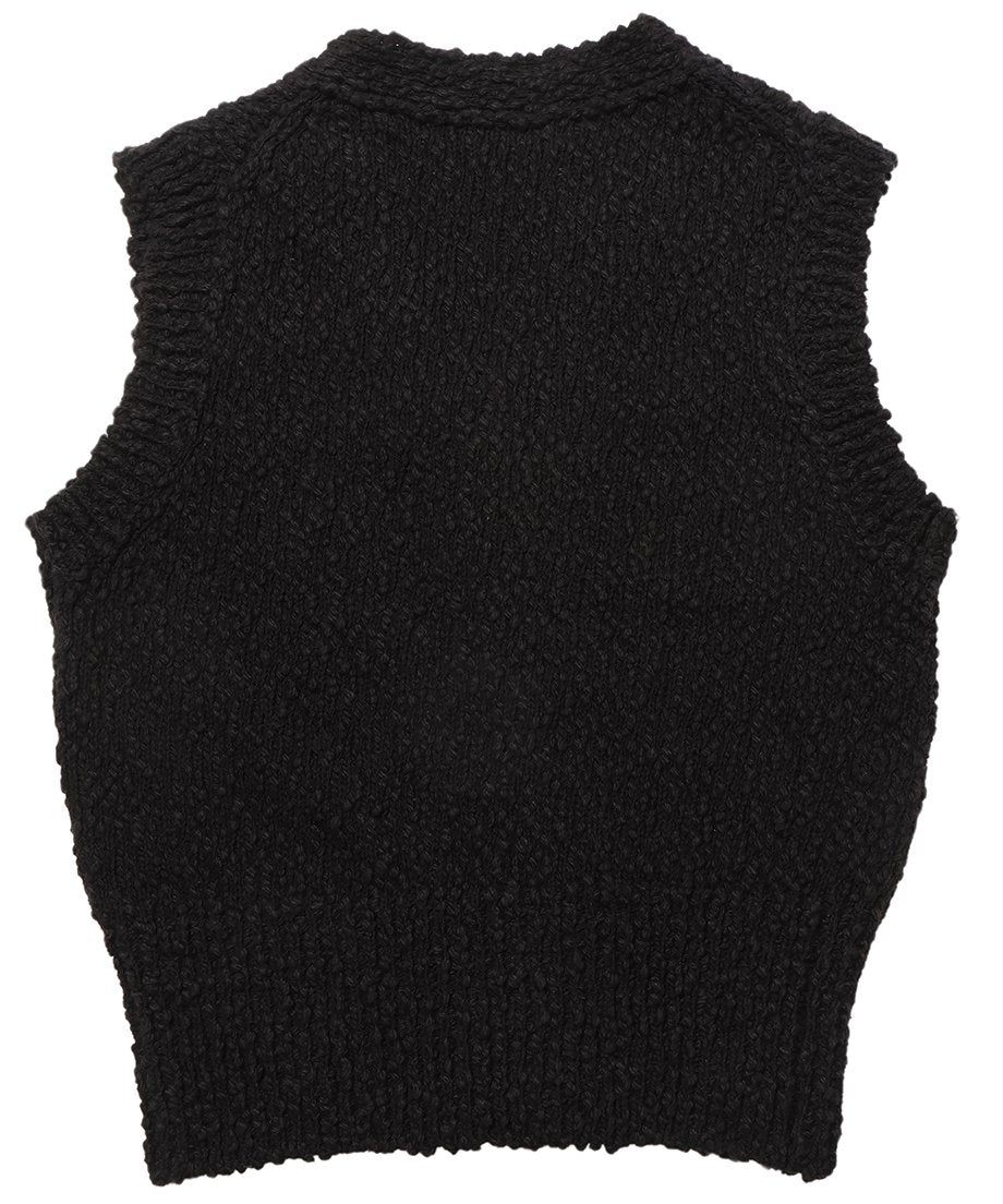 mini V-neck KNIT vest_8