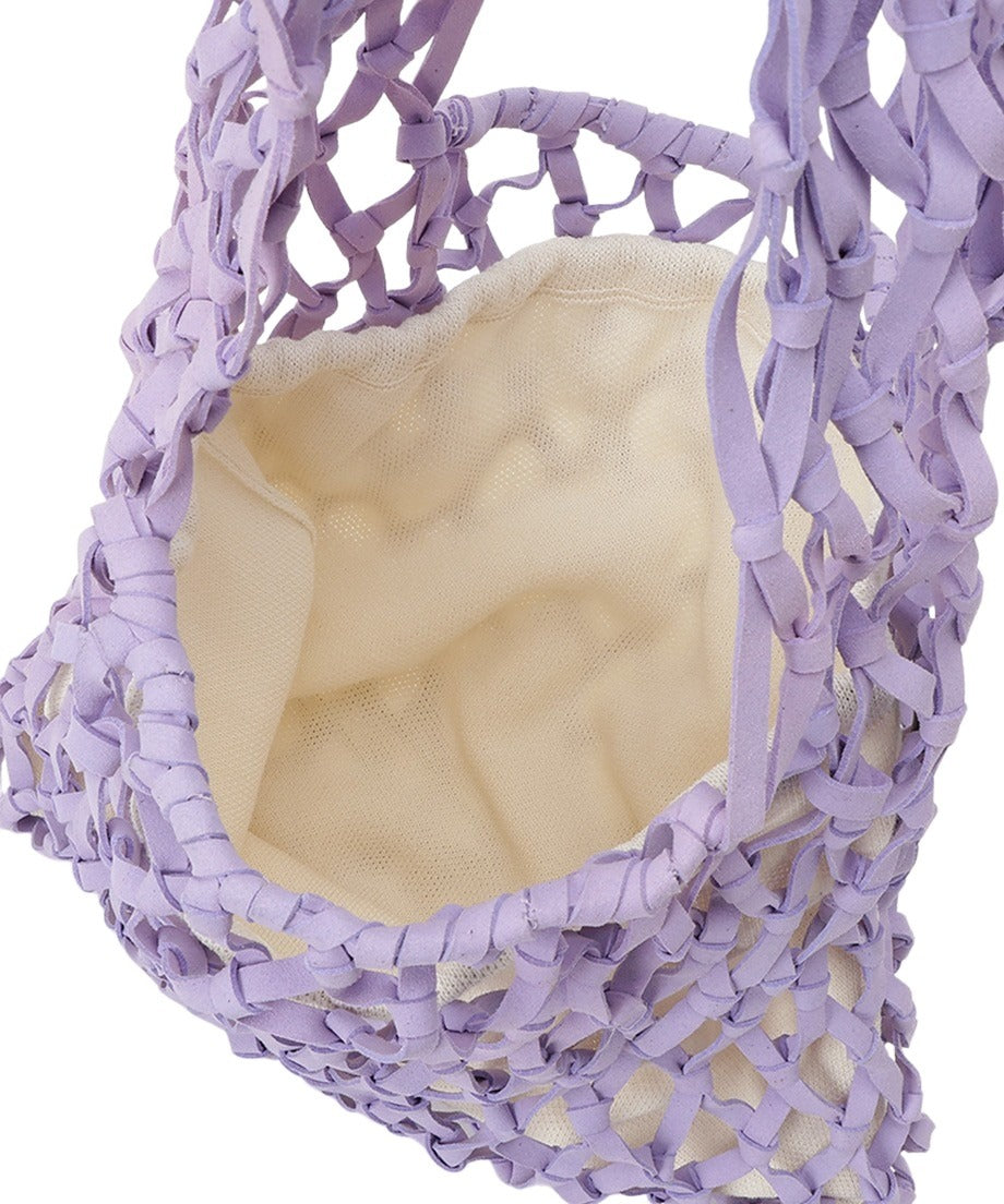 suede macrame bag 【large】_22