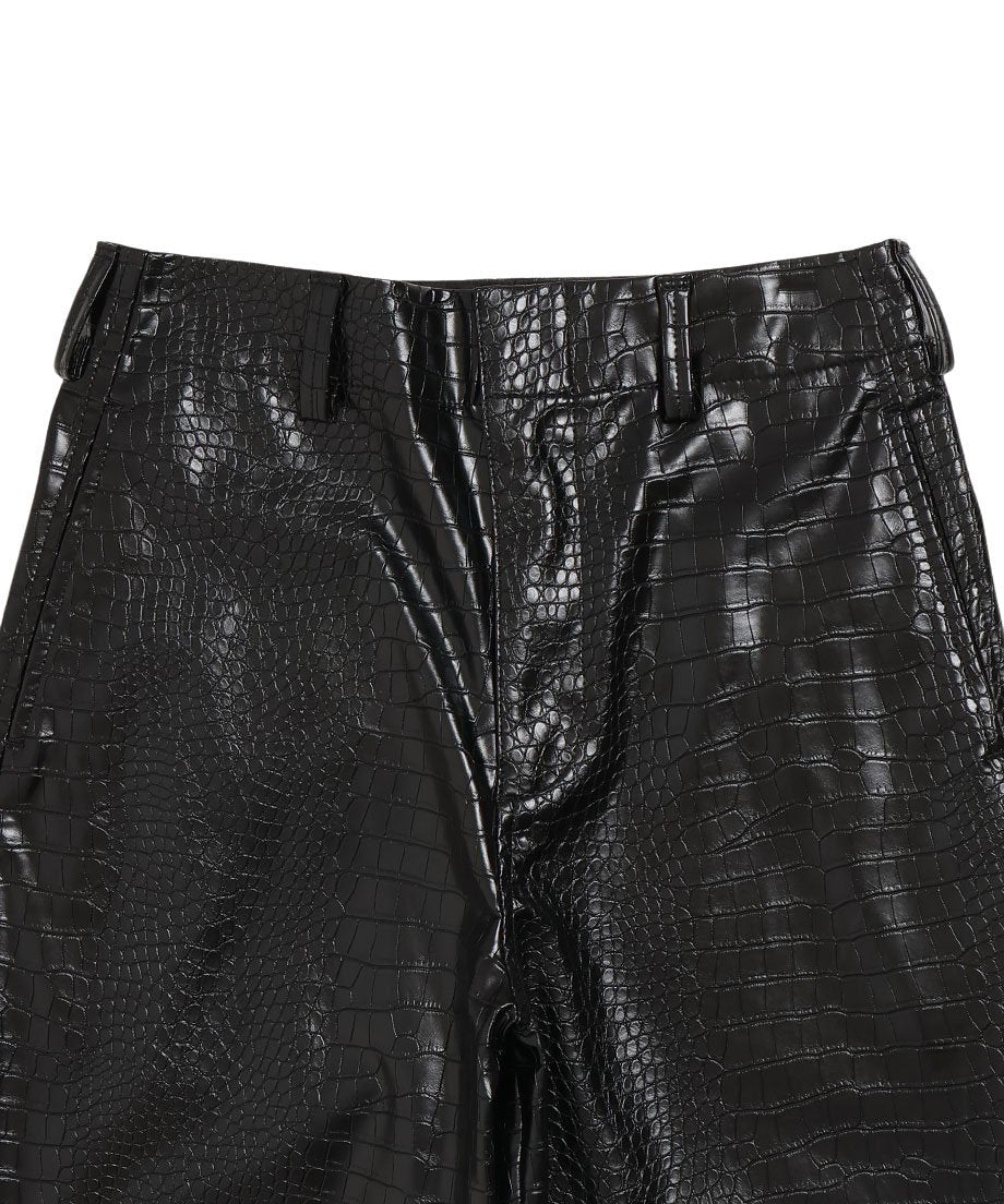 vegan leather wide pants_25