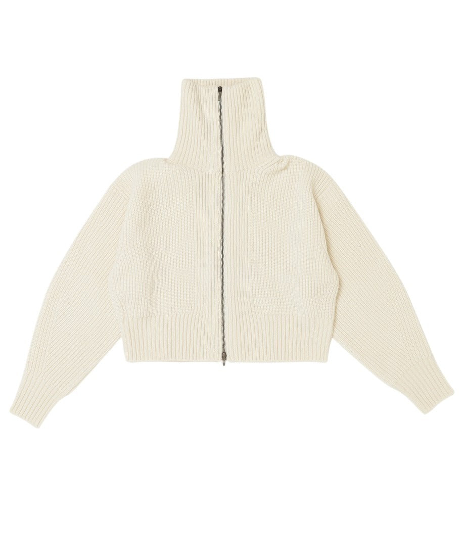 zipper double collar KNIT_3