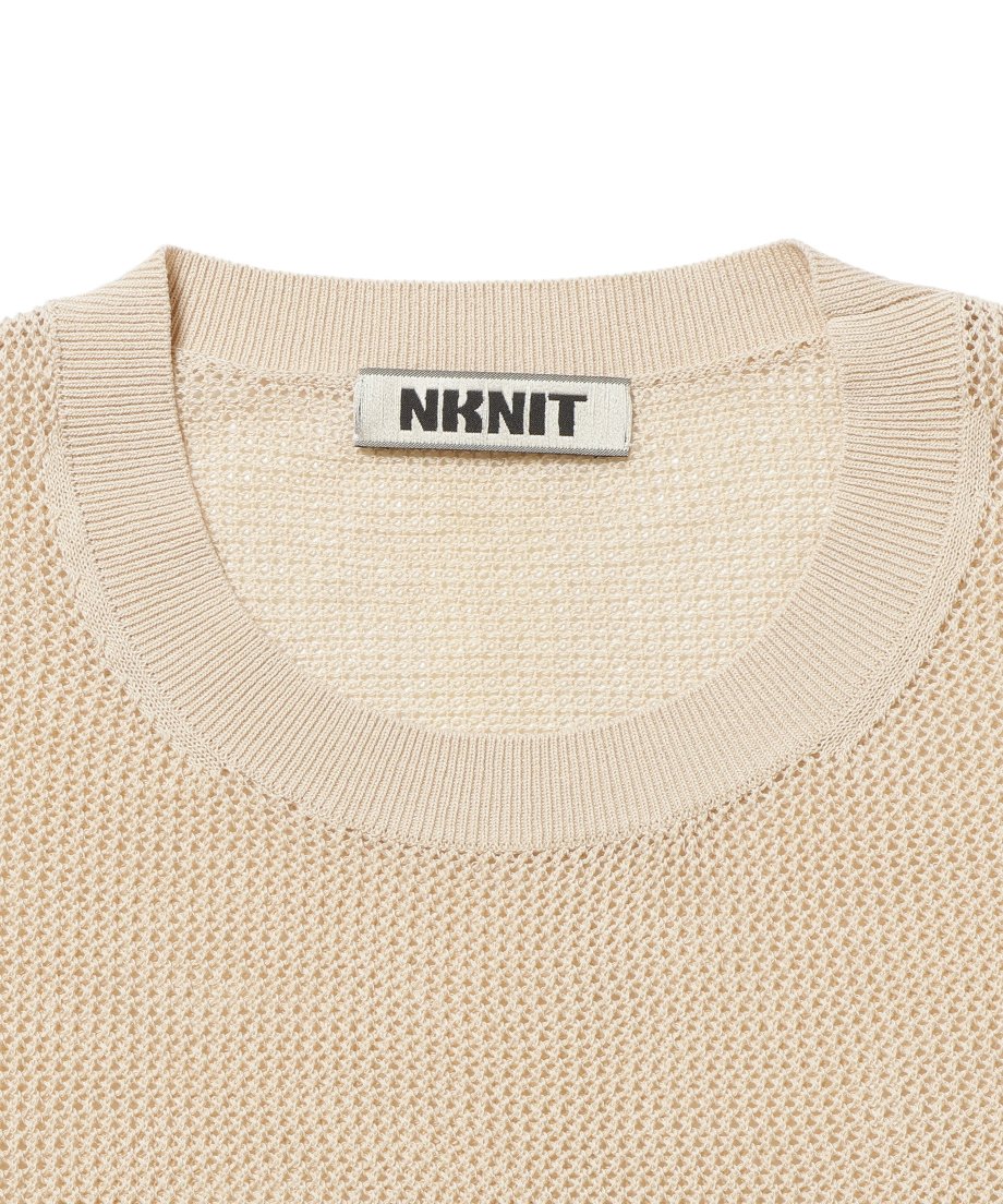 hand pattern mesh KNIT T-shirt_7
