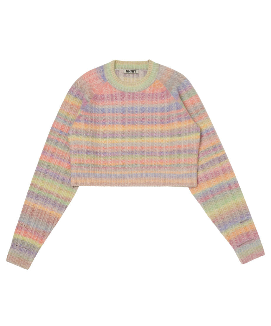 mix color cable KNIT_3