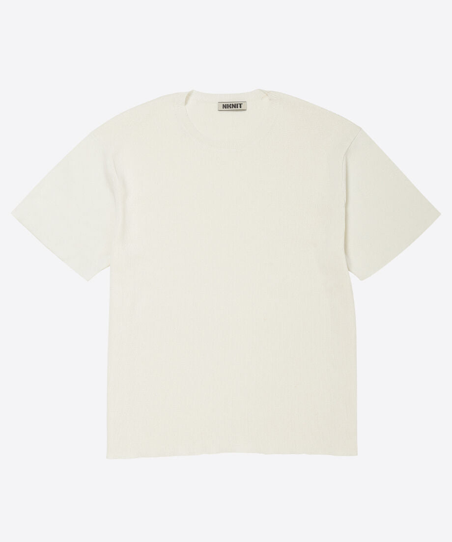 paper mix basic knit T-shirt_3