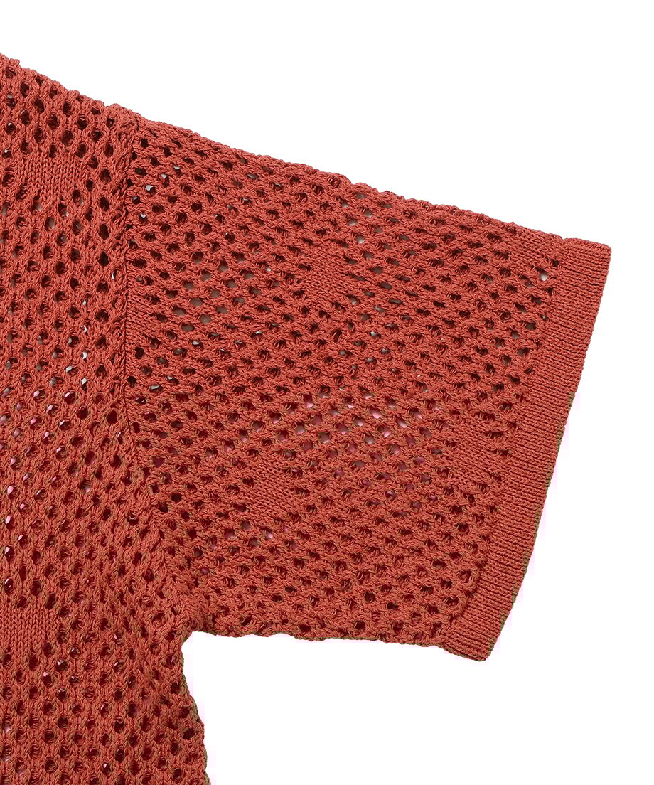 mesh♡ pattern KNIT shirt_16
