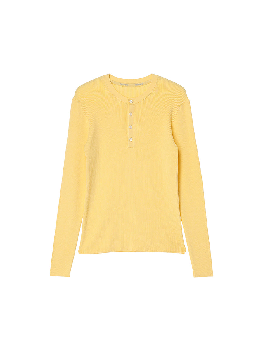 cotton henley KNIT