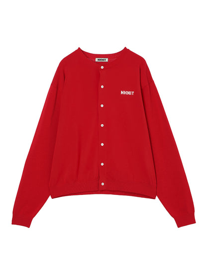 NKNIT logo cardigan