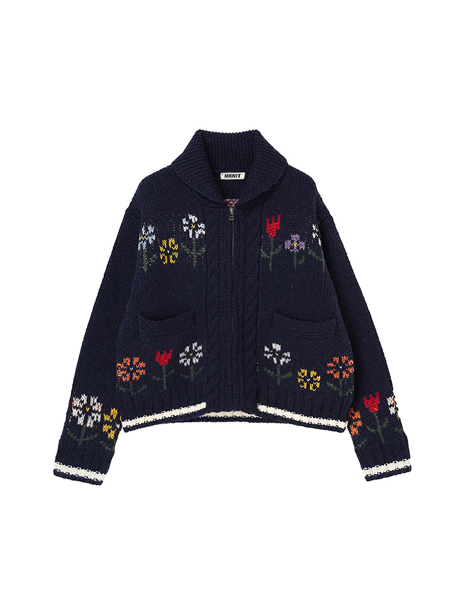 sweet home zip KNIT
