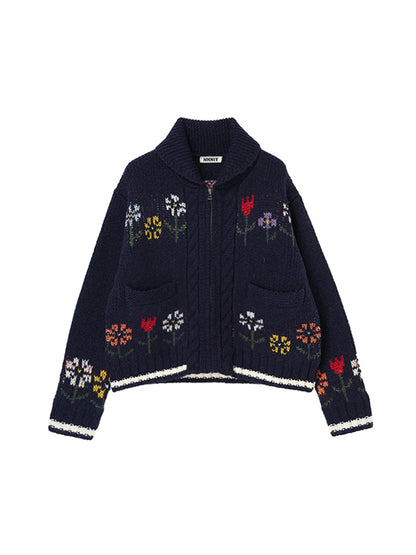 sweet home zip KNIT