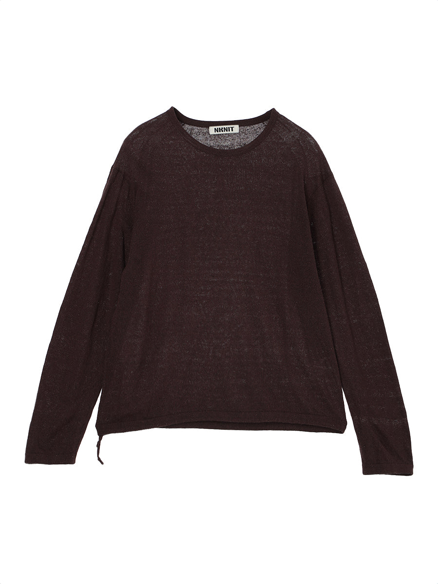100% silk long sleeve KNIT