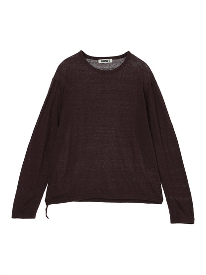 100% silk long sleeve KNIT