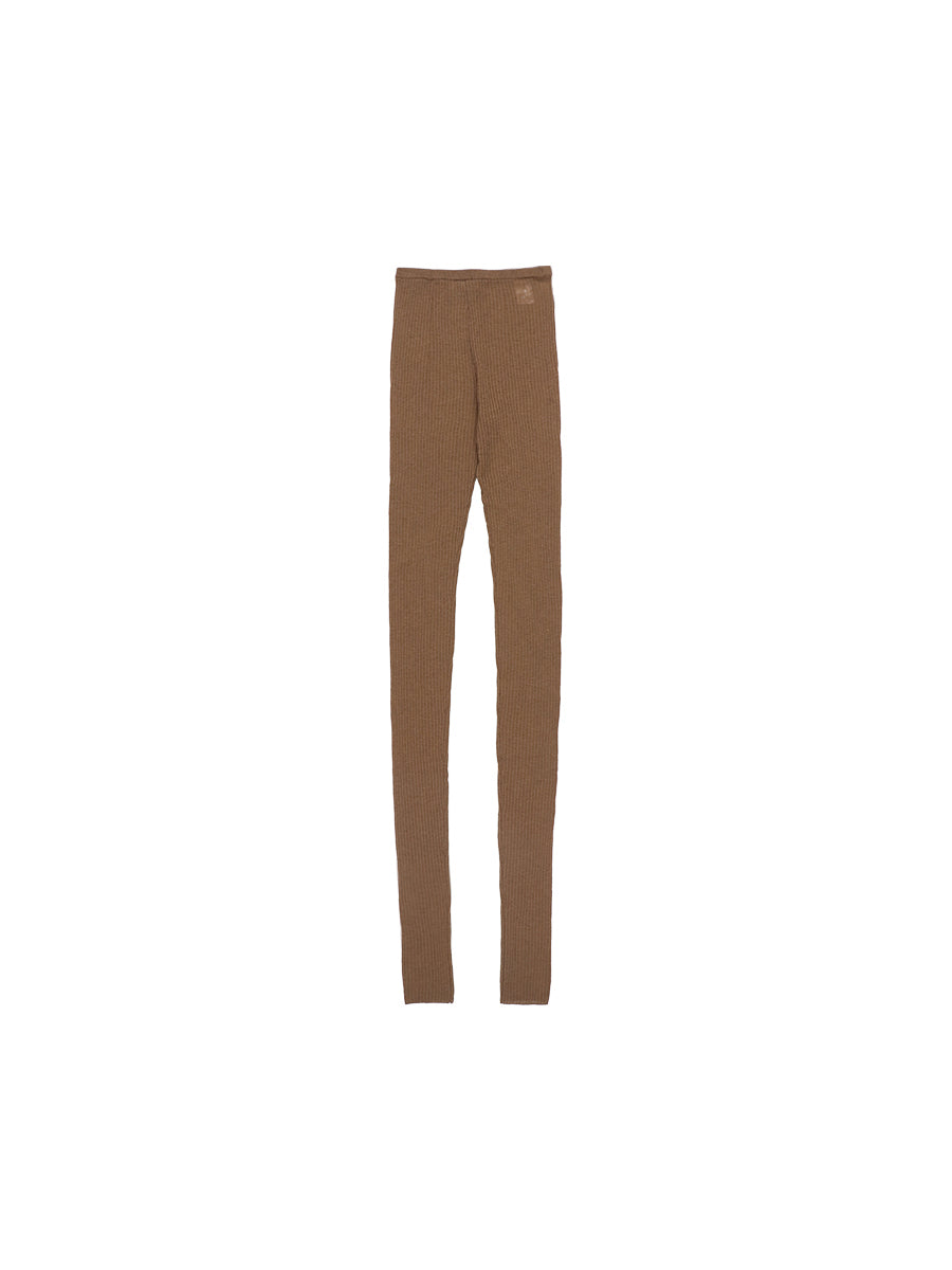 sheer rib KNIT leggings