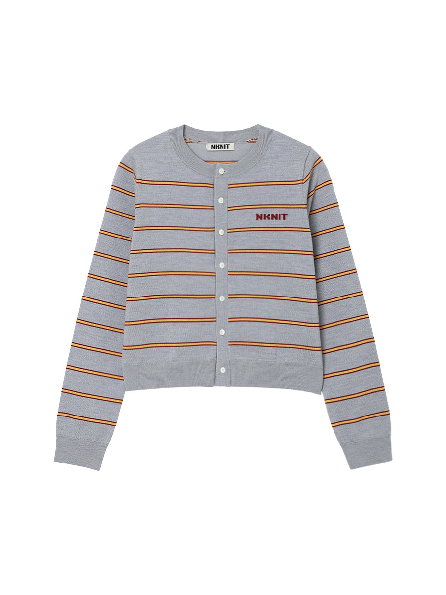 NKNIT logo cardigan