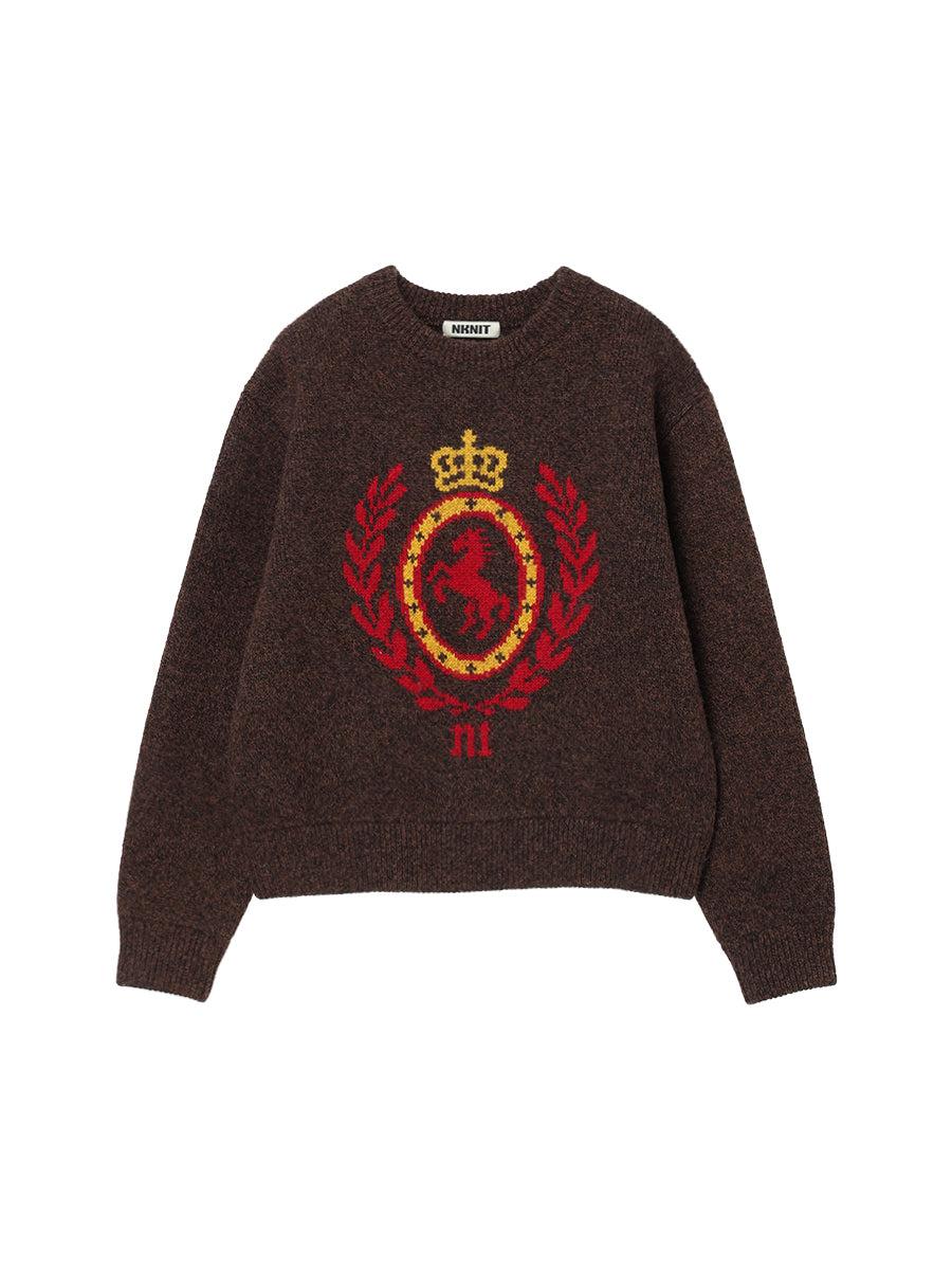 emblem jacquard KNIT