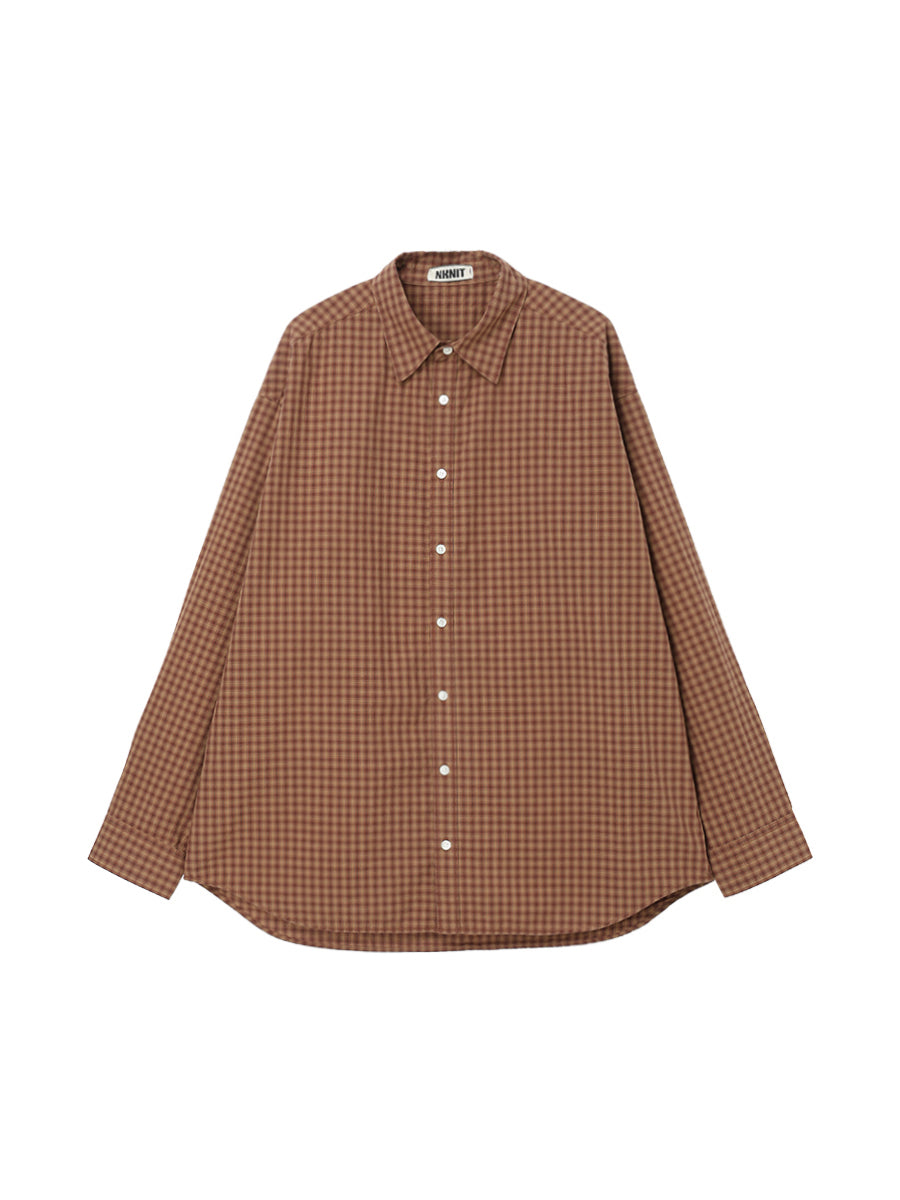 oversized checkered shirt