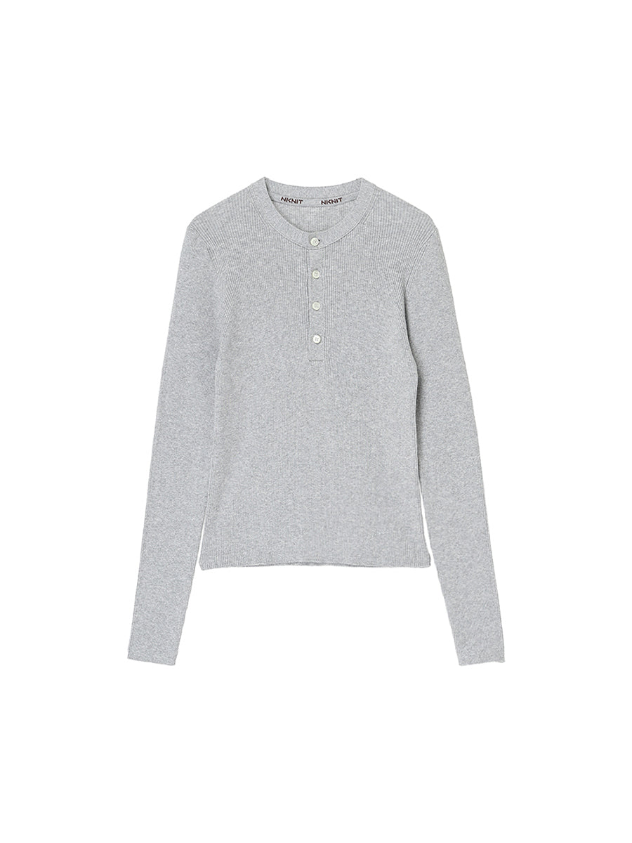 cotton henley KNIT