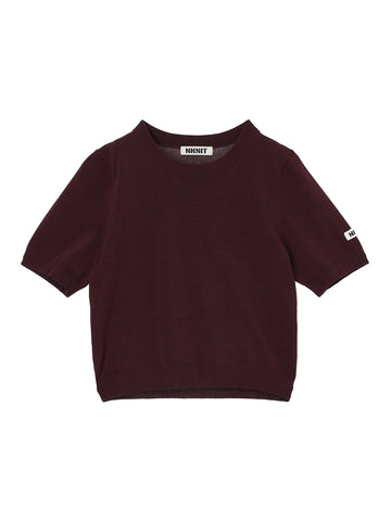 cotton/acetate KNIT t-shirt（mini) – NKNIT