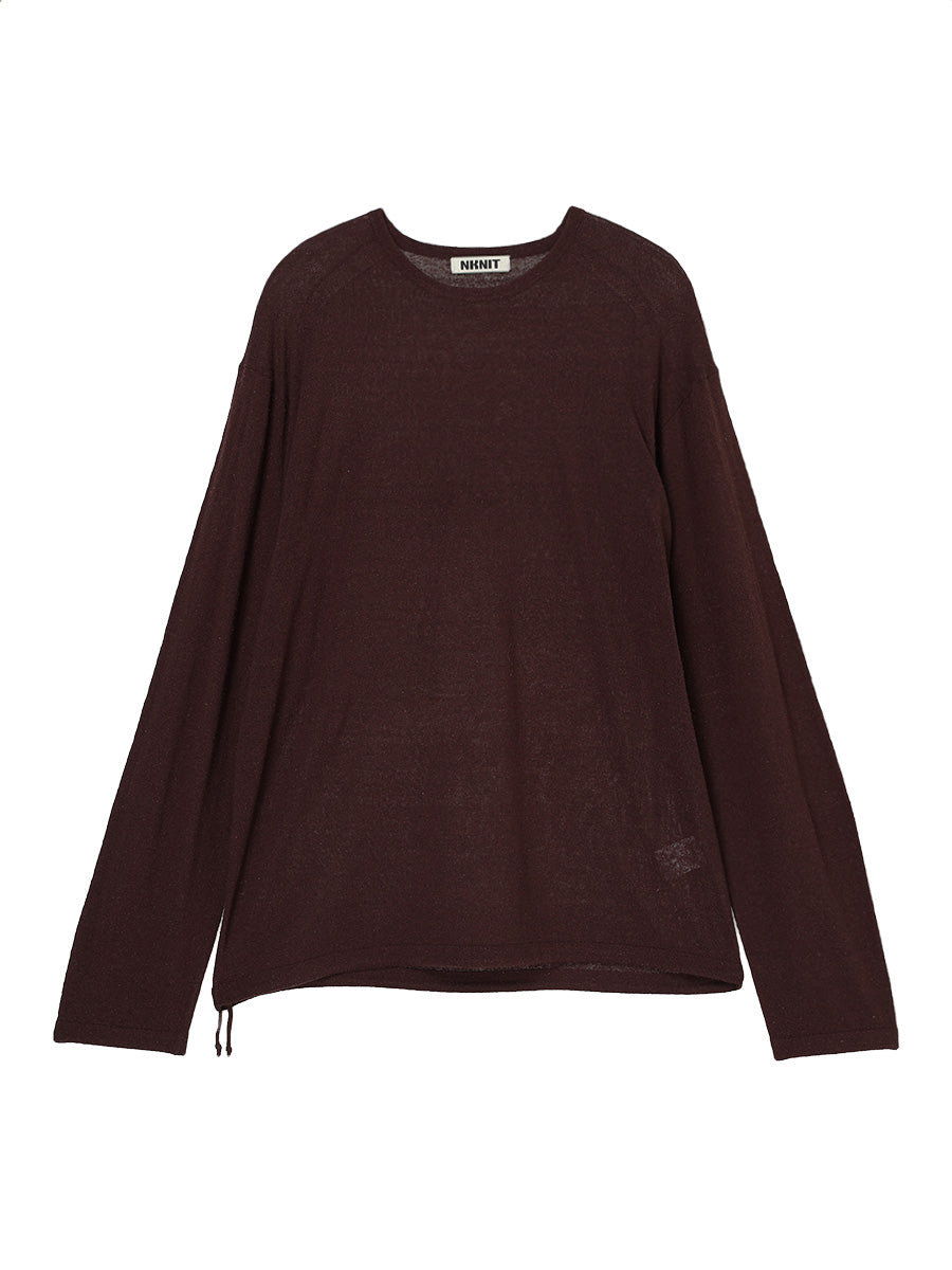100% silk long sleeve KNIT