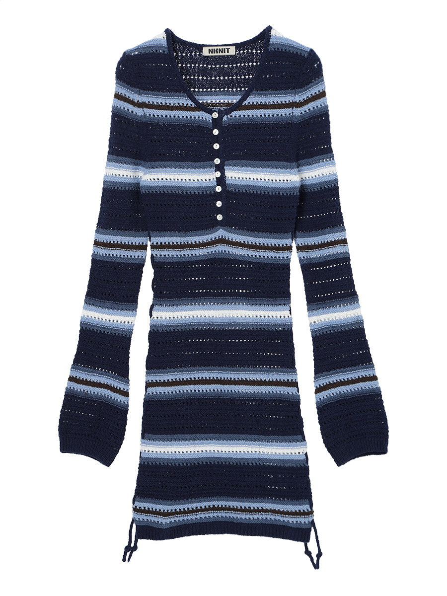 mesh KNIT mini dress