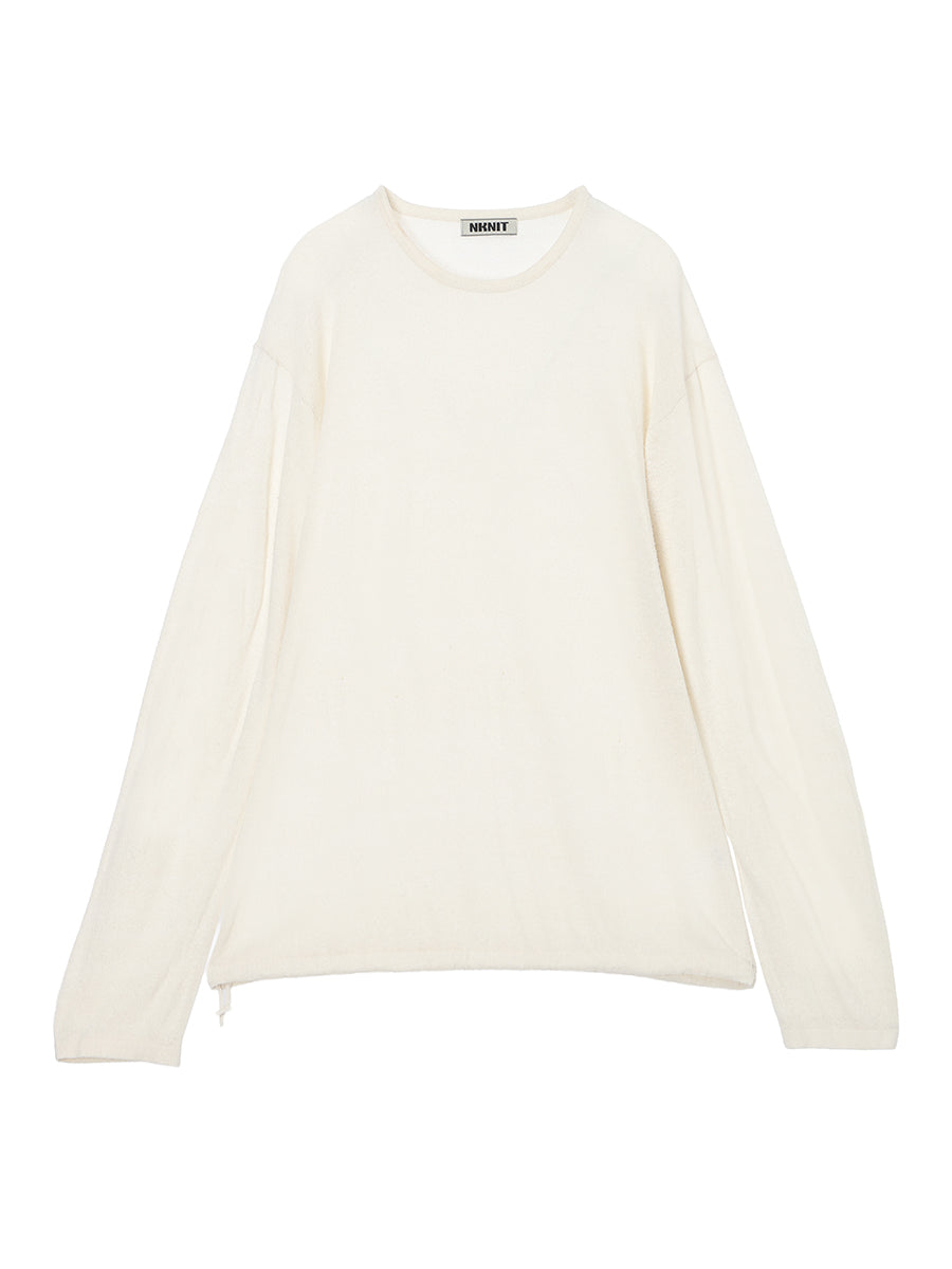100% silk long sleeve KNIT