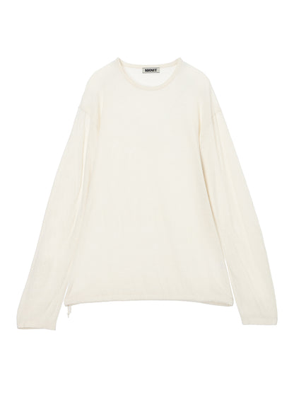 100% silk long sleeve KNIT