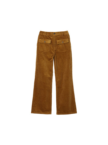 corduroy front pocket pants