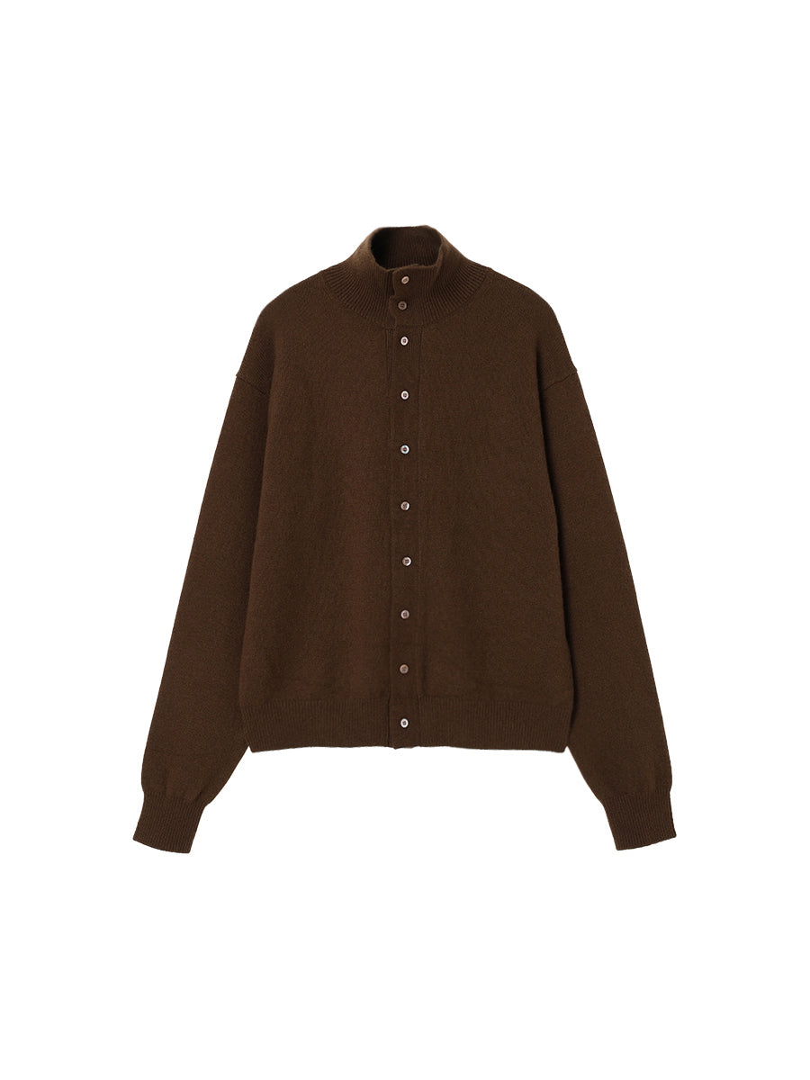cashmere high neck KNIT cardigan【large】
