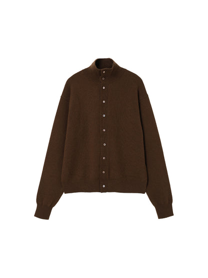 cashmere high neck KNIT cardigan【large】