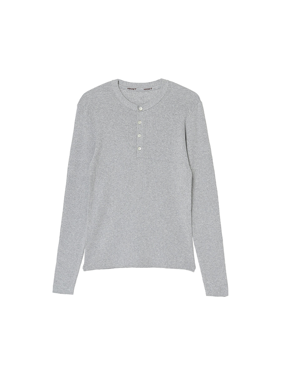 cotton henley KNIT