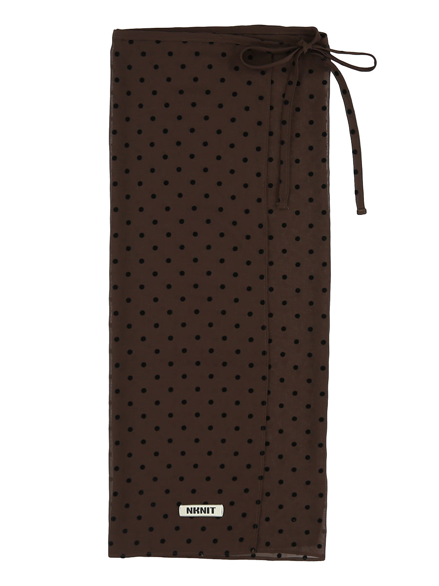 dot wrap skirt – NKNIT
