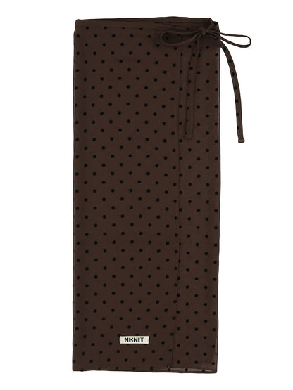 dot wrap skirt