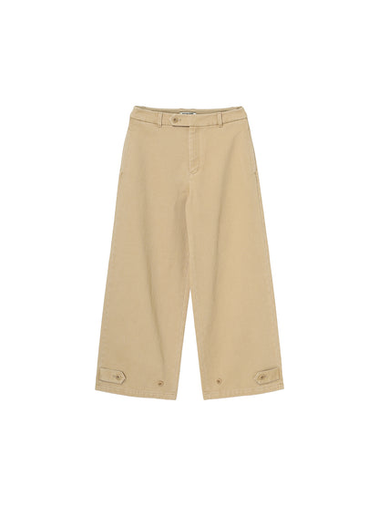 vintage washed chino trousers