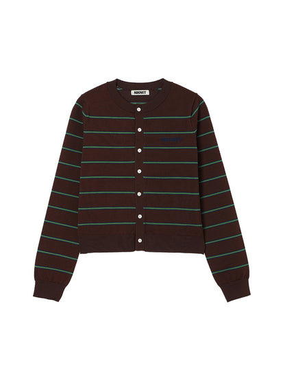 NKNIT logo cardigan