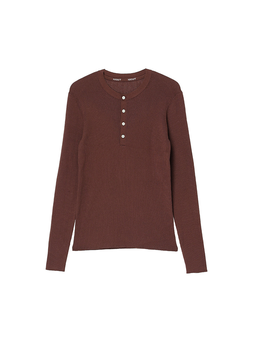 cotton henley KNIT