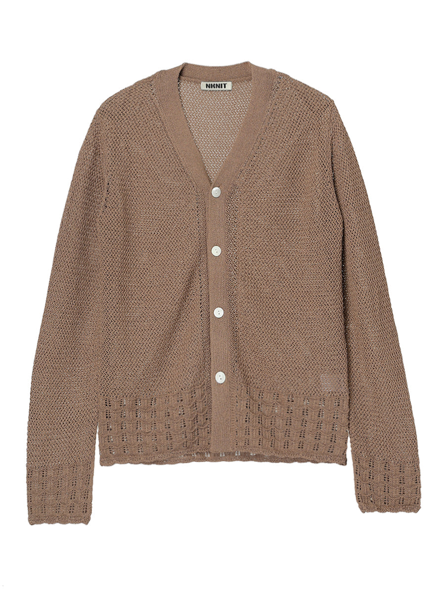paper mix relaxed cardigan