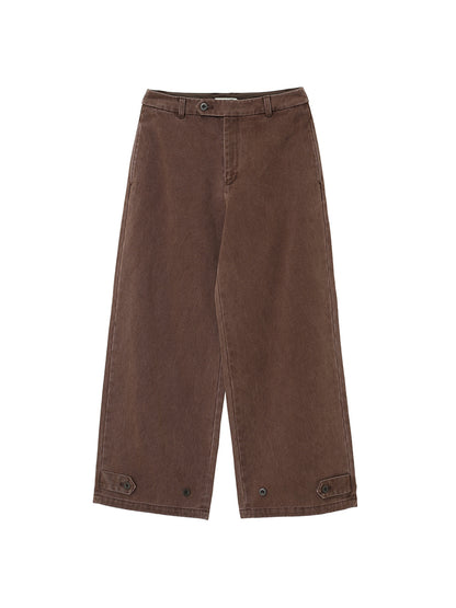 vintage washed chino trousers