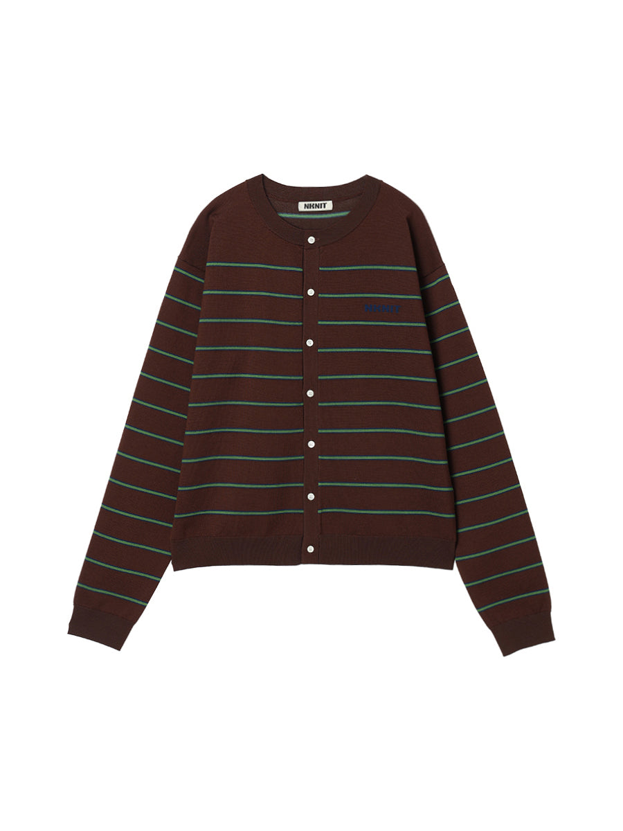 NKNIT logo cardigan