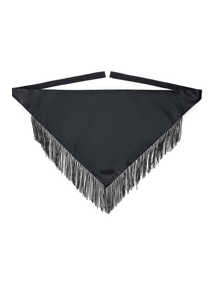 triangle fringe scarf