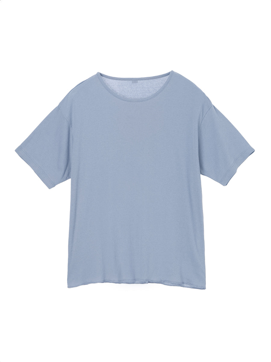 cotton/cashmere feathery T-shirt (small) – NKNIT