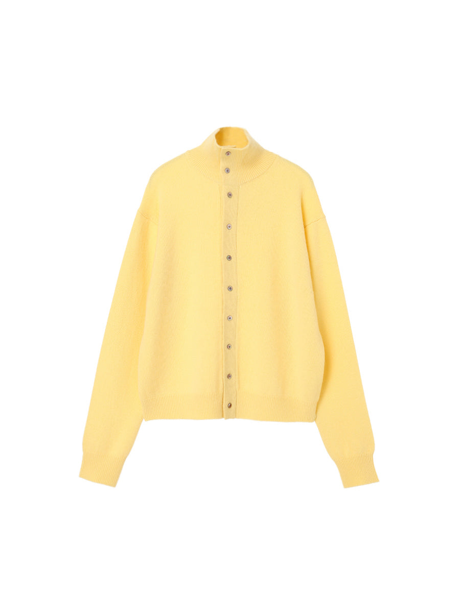 cashmere high neck KNIT cardigan【large】