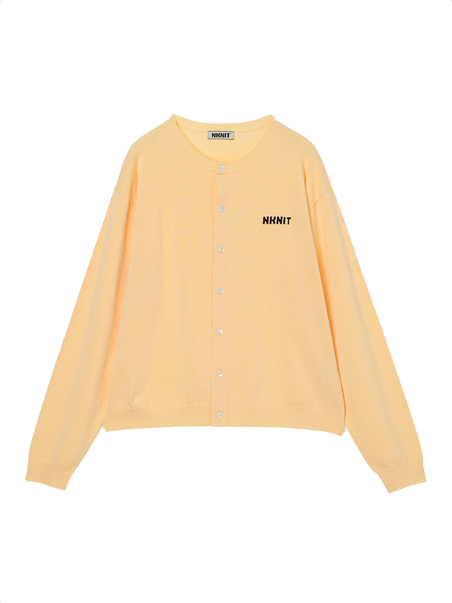 NKNIT logo cardigan