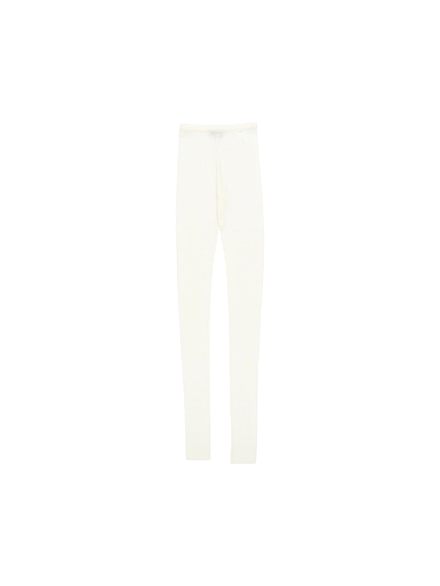 sheer rib KNIT leggings