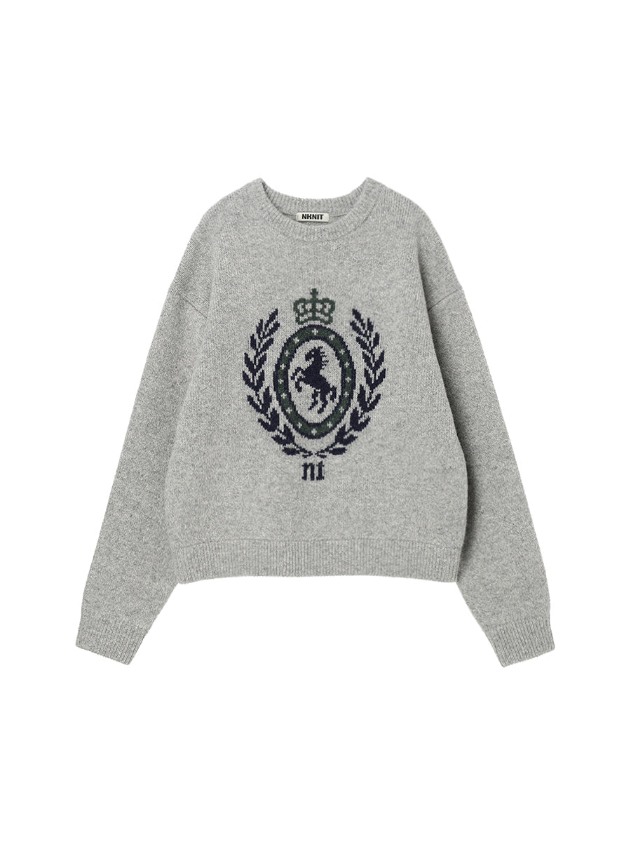 emblem jacquard KNIT